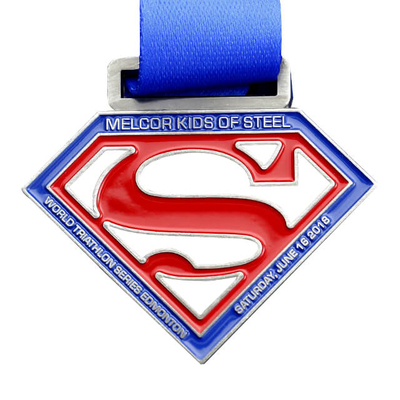 Personalised Hollowed Out Metal Superman Medals
