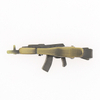 Custom Metal Brass Plating Gun Shape 3d Tie Clip