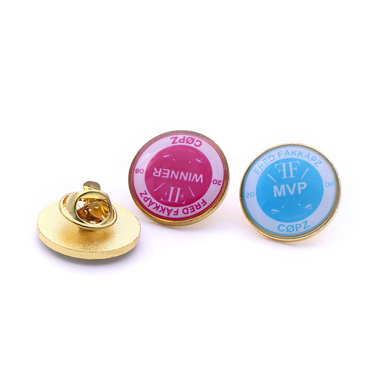 Customized Made Hard Enamel Printing Texts Company Logos Badges