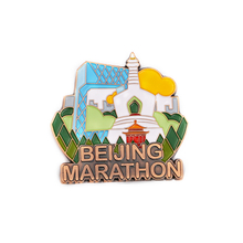 Marathon Brass Color Soft Enamel Lapel pin