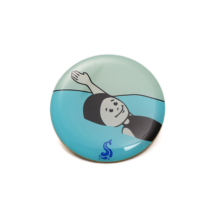 Custom Printed Cute Swimming Lapel Pin
