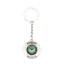 Silver Letter Enamel Marvel Kpop Keychain Custom Logo