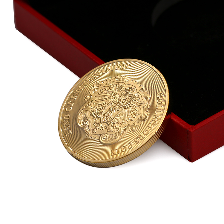 New Design Custom 24K Gold Plating Metal Challenge Coins