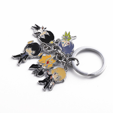 Key Chain Anime Metal Pin Badges Round Emblem Badge