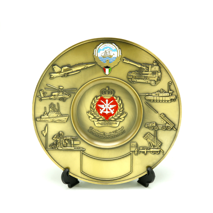 Custom Copper Flight Cheap Souvenir Plate