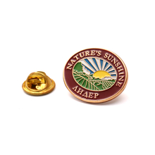 Soft Enamel Round Nature`s Sunshine Badge 