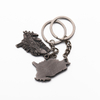 animal keyring 3d anime key chain empty keychain