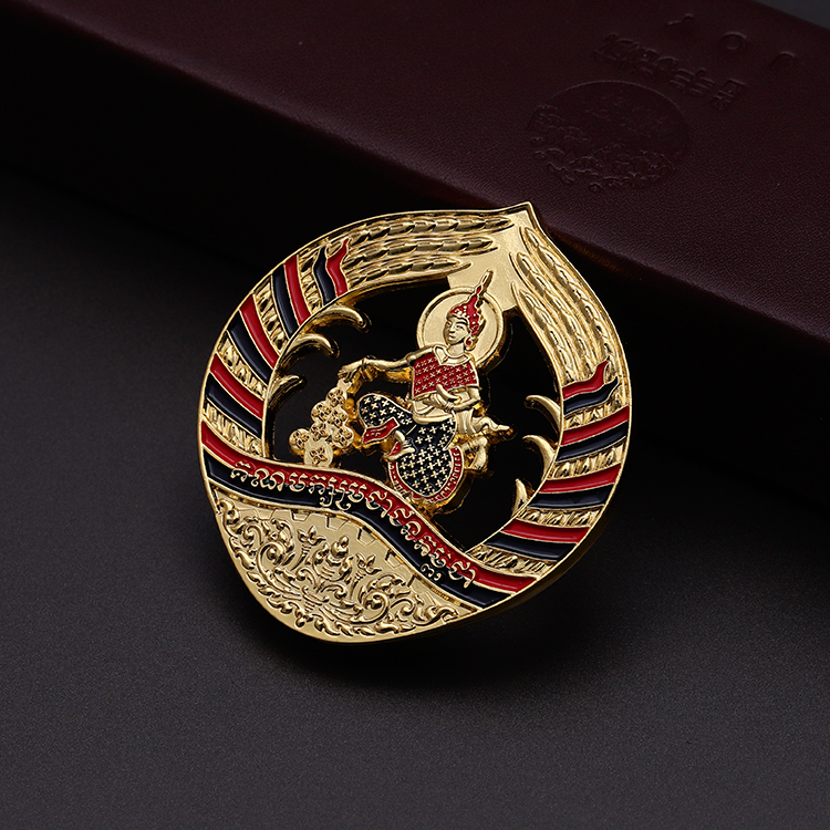 Dubai Lapel Pin Customised Button Keychain Metal Chaplain Emblem Badge