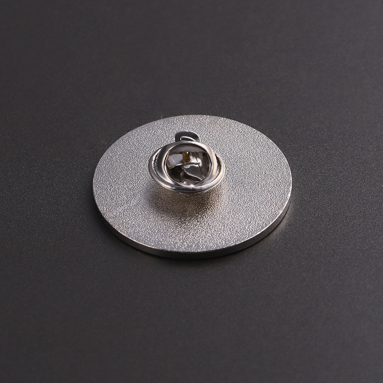 Small Silver Security Craft Button Customised Pin Badges Magnetic Badge