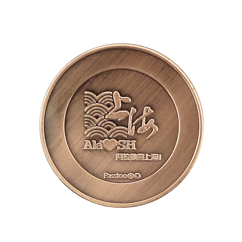 Casting Brass Challenge Metal Antique Zinc Alloy Custom Bank One Coin