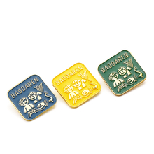 Smart Rectangular Baby Die Cut Metal Badge