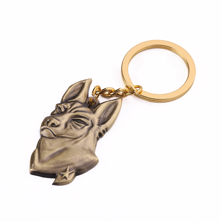 Dog Key Ring Chain Animal Keyring Brass Metal Manufacturers