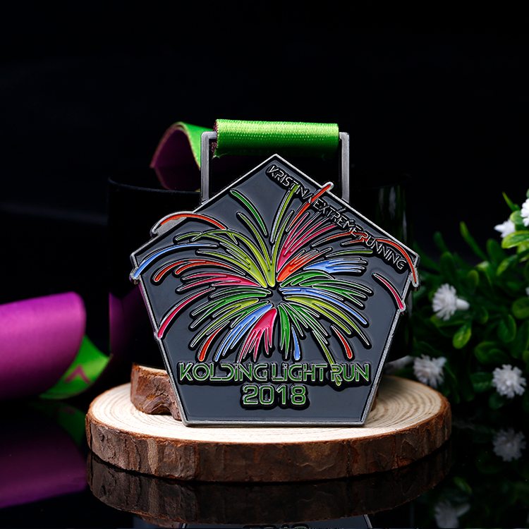 Pentagon Fireworks Custom Metal Medal