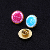 Customized Made Hard Enamel Printing Texts Company Logos Badges