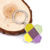 Customized Shape Soft Enamel Souvenir Keychain Different Colors Filled Logo