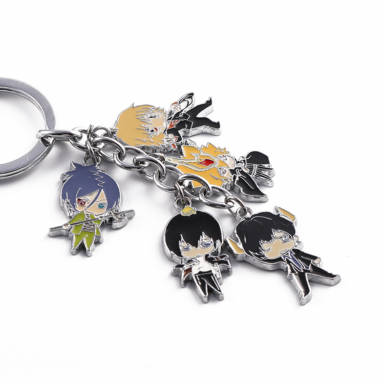 Key Chain Anime Metal Pin Badges Round Emblem Badge