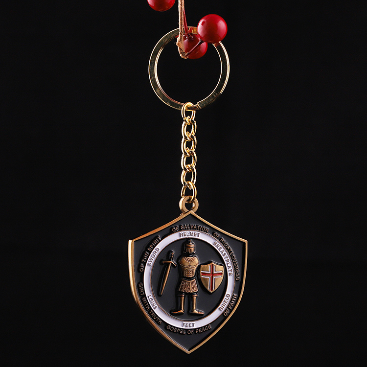 Low Price And High Quality Brass Black Key Ring Keyring Helmet