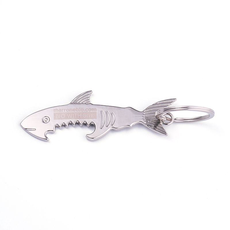 Fish Hook Chain Keyring Aluminium Key Holder Keychain Gift