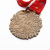 Award Medallion Half Marathon Bright Gold Medal Sports Medals