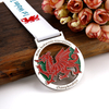Custom Gold Plated Hollow Out Dragon Soft Enamel Lace Medal