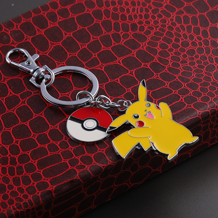Round Animal Metal Badge Enamel Anime Pin Badges Keychain Gift
