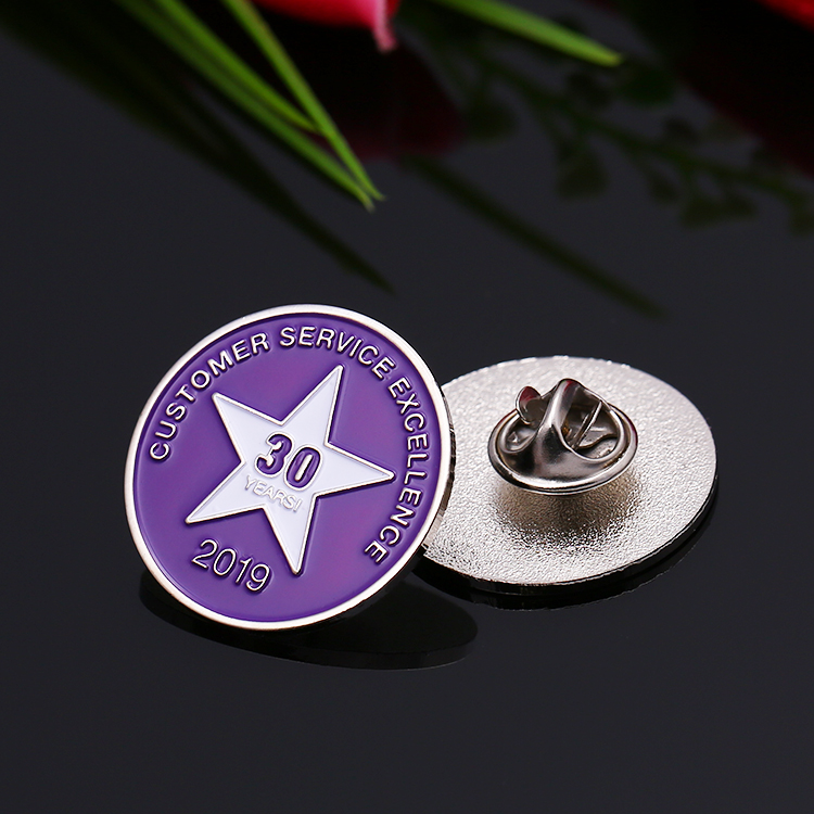 Emblem Logo Silver Security Badges Paint Volunteer Badge Gift