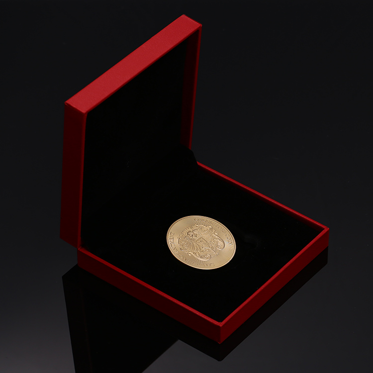 New Design Custom 24K Gold Plating Metal Challenge Coins