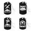 Customized Long Stainless Steel Medal Dog Tags Pendant Necklace for Fortnite