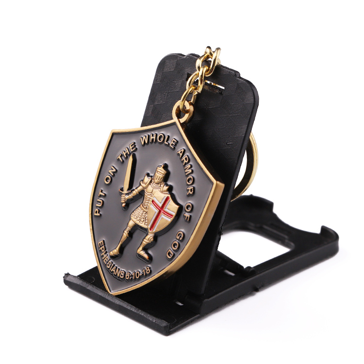 Low Price And High Quality Brass Black Key Ring Keyring Helmet