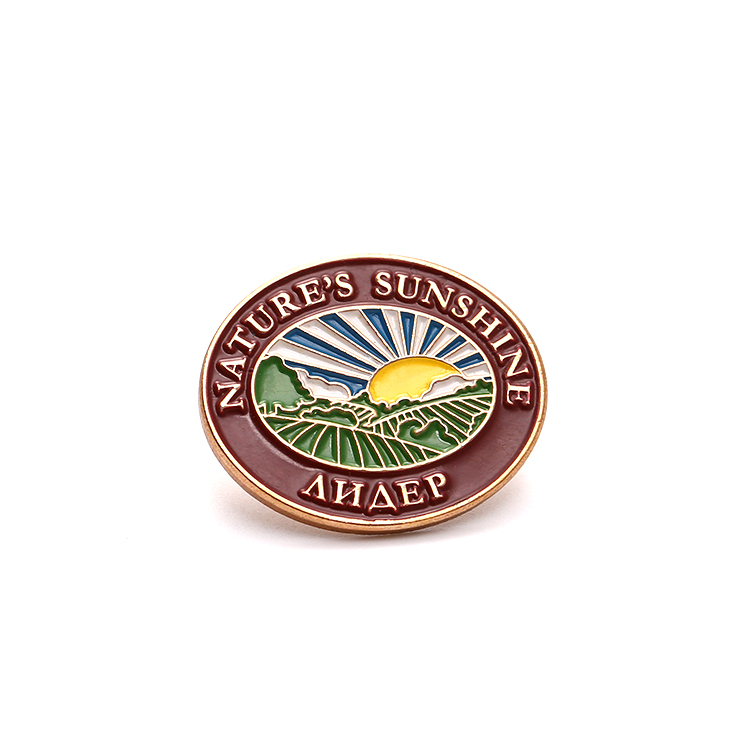 Brass Custom Logo Magnetic Name Badges Emblem Badge