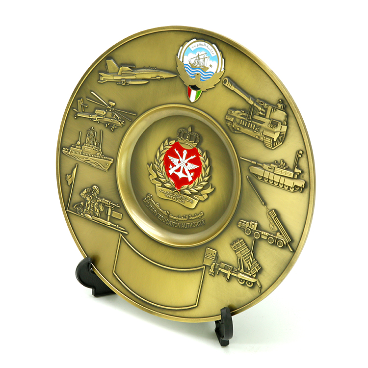 Custom Copper Flight Cheap Souvenir Plate