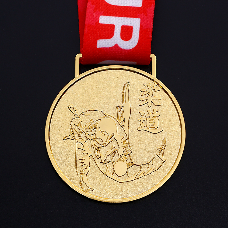 Custom Design Gold Plating Judo Metal Medal