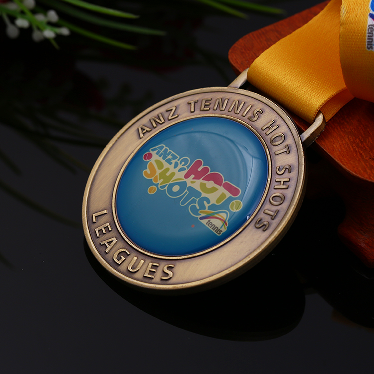 Cute Epoxy Custom Cheap Blank Tennis Medal