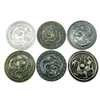 Chinese Dragon Challenge Antique Bronze Plating Brass Eagle Coin