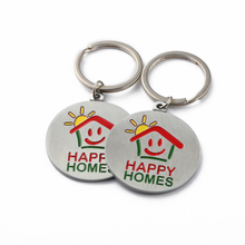 2019 Zinc Alloy Key Ring Family Keyring Dogtag Keychain Stainless Steel