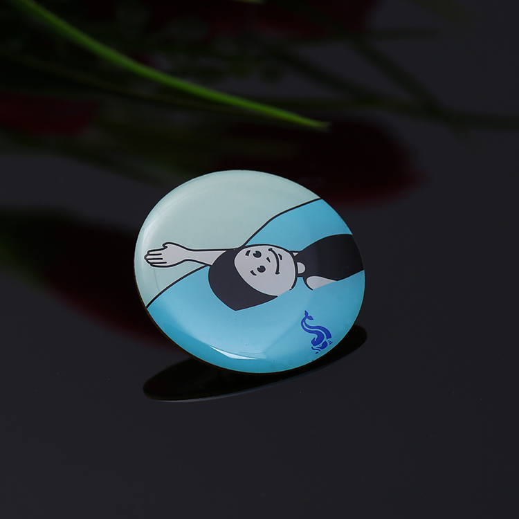 Custom Printed Cute Swimming Lapel Pin