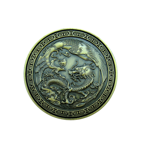 Chinese Dragon Challenge Coin Luck Souvenir Medallion Coins
