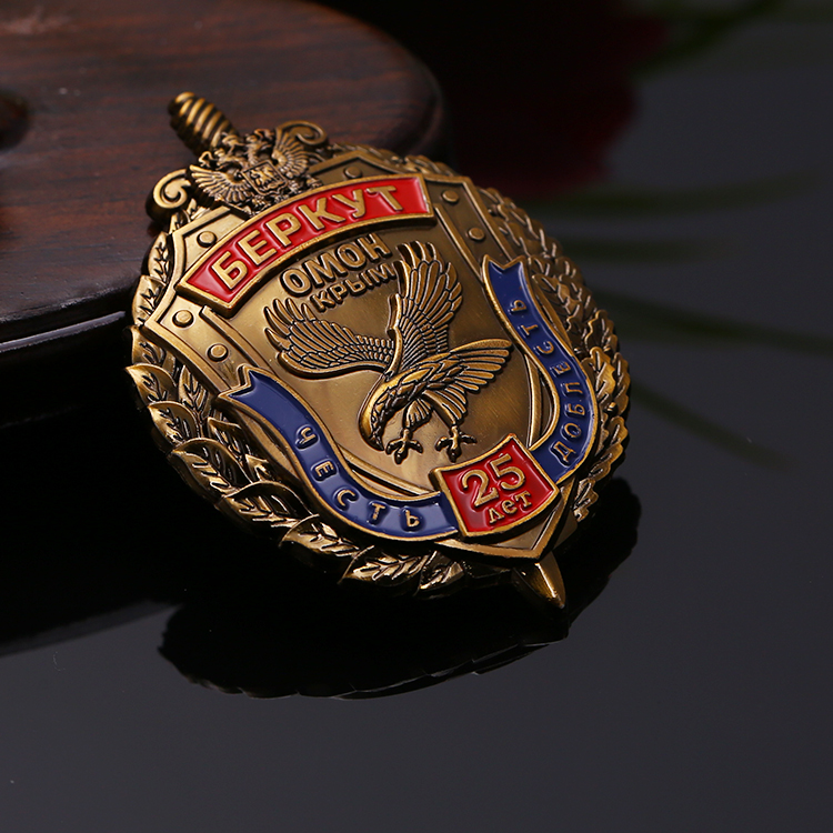 Russian Promotion Die Cast Eagle Wings Metal Military Badge Maker
