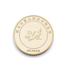 Metal Plate Craft Funny Custom Logo Souvenir Coins of High Quality Chinese Gold Silver Coin