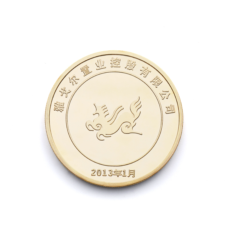 Metal Plate Craft Funny Custom Logo Souvenir Coins of High Quality Chinese Gold Silver Coin