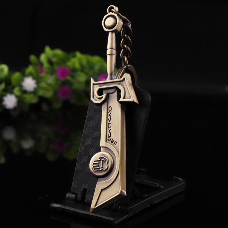 Multitool Metal Sword Keyholder Custom Brass Keyring Plush Keychain