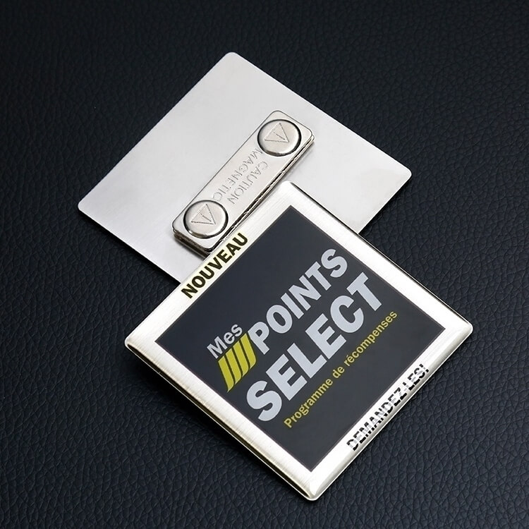 Promotional Cheap Custom Printing Metal Magnet Name Badge