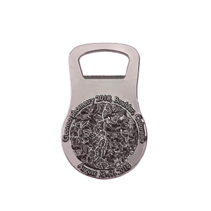 Custom Fine Metal Advertising Zinc Alloy 3d Design Bottle Opener