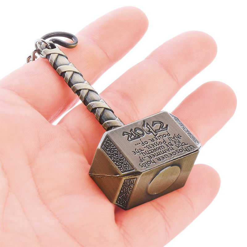 The Avengers Thor's Hammer Metal Quake Keychain For Gift