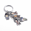 Round Animal Anime Pin Enamel Metal Prefect Badge Keychain Gift