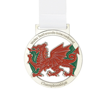 Special Custom Antique Dragon Round Shape Memorial Medal