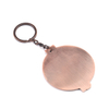Round Shape Custom Zinc Alloy Soft Enamel Antique Copper Keychains