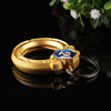 Wholesale Key Ring Decoration Keychain Gold Personalised Logo Metal Shopping