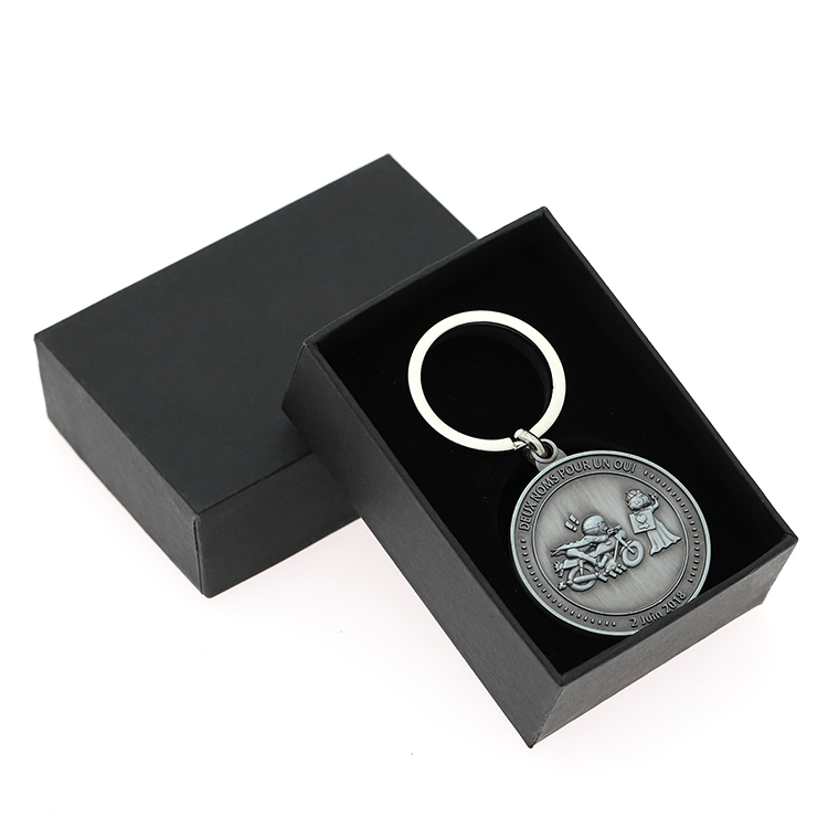 Silver Letter Enamel Marvel Turbo Keychain Custom Logo
