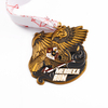 Gold Wing Badge Eagle Wings Metal Military Die Cast Badgemetal Reel with Pin
